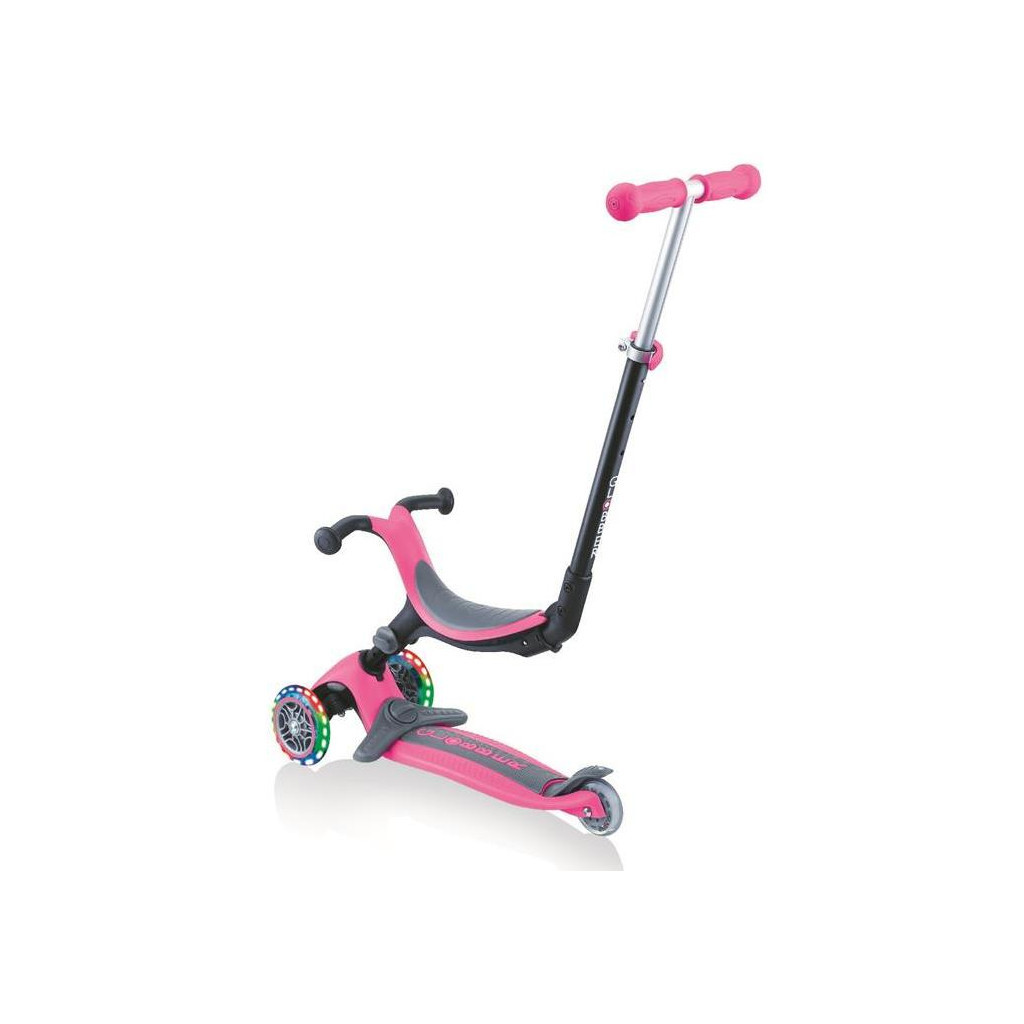 Самокат Globber Go up foldable plus рожевий з підсвічуванням (643-110) - зображення 2