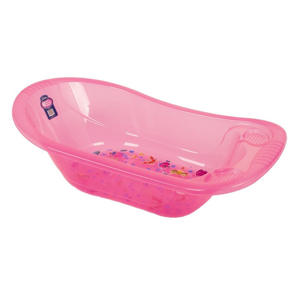 Ванночка Sevi Bebe зі зливом Рожева (8692241002800) - зображення 1