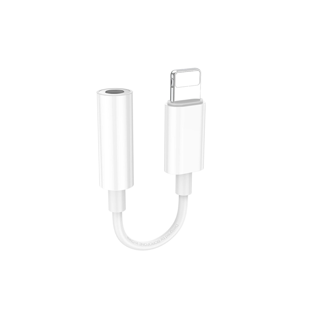 Перехідник Lightning to 3.5mm F white BOROFONE (6941991111143) - зображення 1