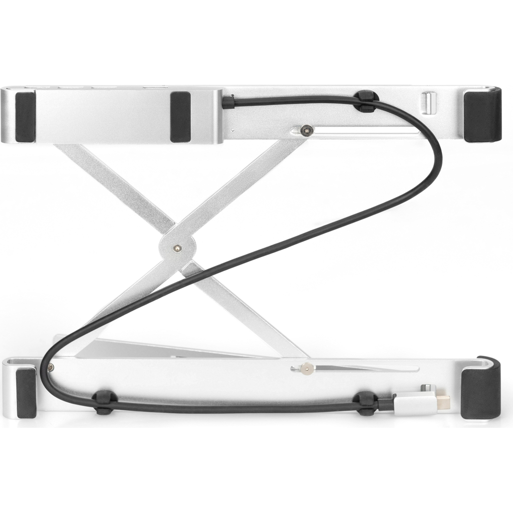 Підставка до ноутбука Digitus Variable Notebook Stand, до 17", USB-C Dock 5-Port (DA-90424) - зображення 4