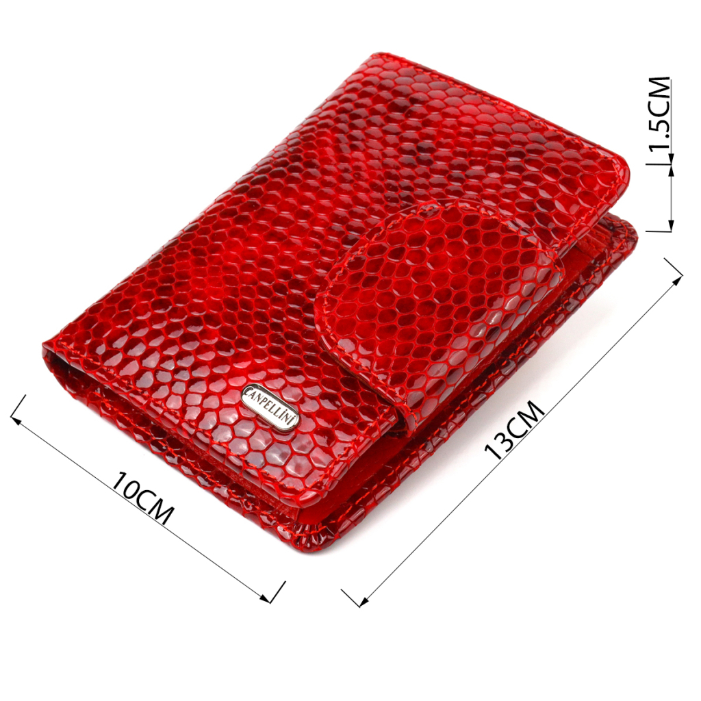 Гаманець Canpellini З натуральної шкіри Червоний (21682) - зображення 3