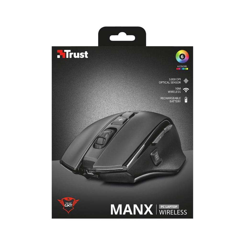 Мишка Trust GXT 140 Manx rechargeable wireless (21790) - зображення 3