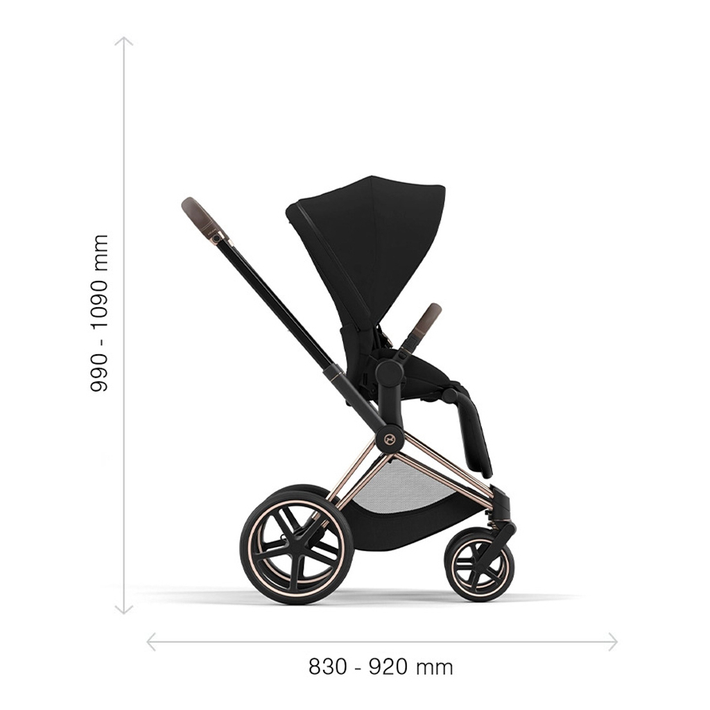Шасі для коляски Cybex Priam New Generation з каркасом Сhrome / Brown (521002319) - зображення 9
