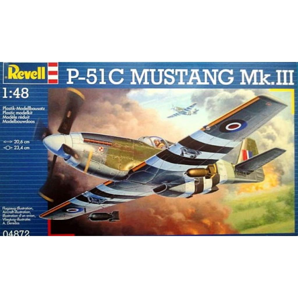 Збірна модель Revell Багатоцільовий винищувач P-51C Mustang Mk.III 1:48 (4872) - зображення 1