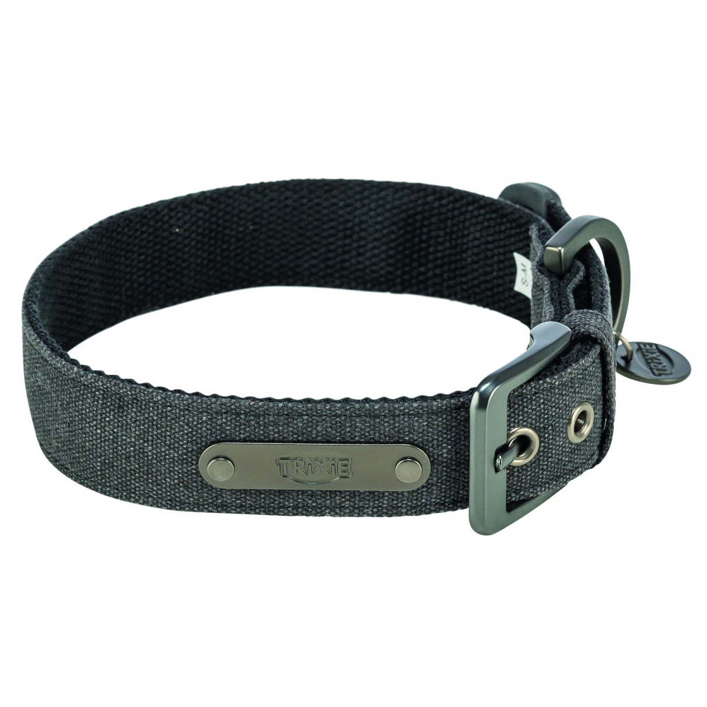 Нашийник для тварин Trixie CityStyle екстраширокий S–M 30–37 см 25 мм чорний (4053032681774) - зображення 2