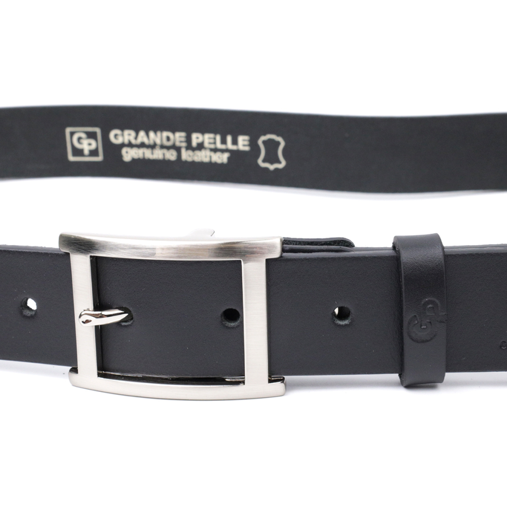Ремінь Grande Pelle Брючний з натуральної шкіри Чорний (11689) - зображення 5