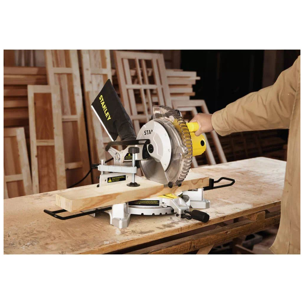 Торцювальна пила Stanley 1650 Вт, диск 254х30 мм, 4800 об/хв, XPS (SM16) - изображение 9