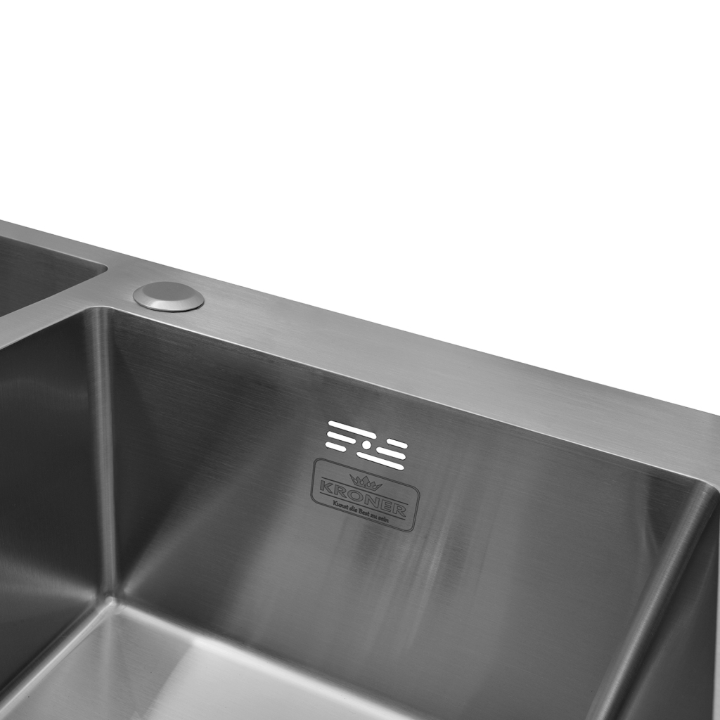 Мийка кухонна Kroner Geburstet-7843ZHM (CV022805) - зображення 6