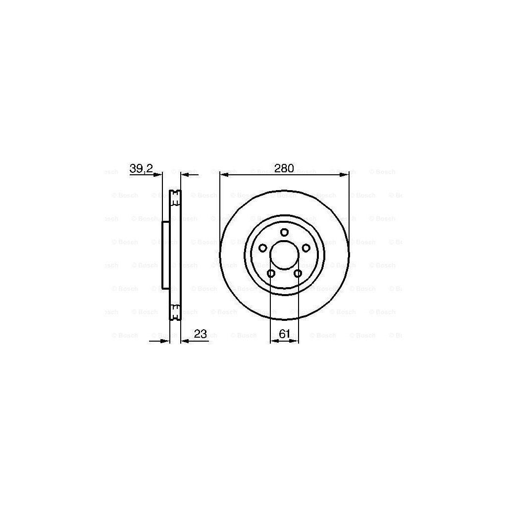 Гальмівний диск Bosch 0 986 479 029 - зображення 5