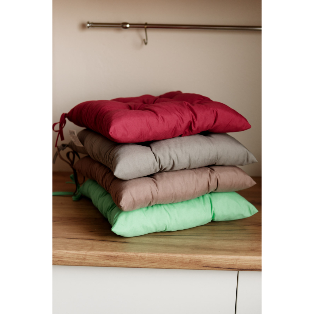 Подушка на стілець Прованс Фібра бордо 40х40 см (029611) - зображення 4