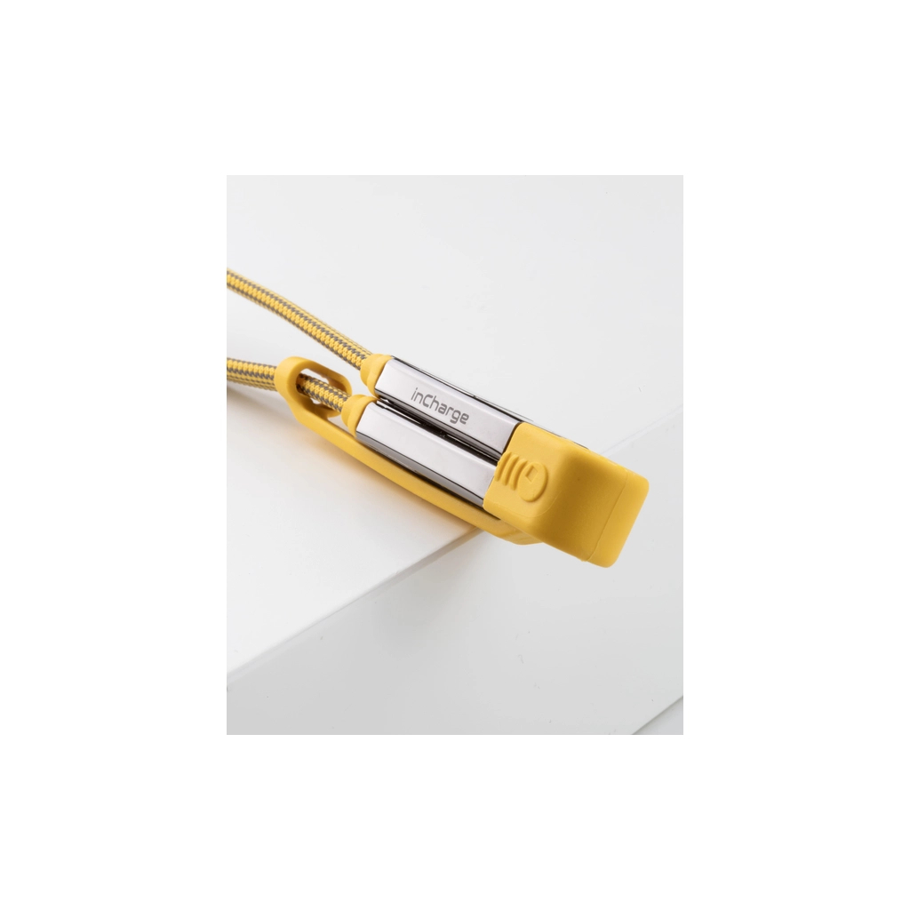 Дата кабель 6in1 inCharge XL 3.0m yellow Rolling Square (XLL03R) - зображення 7