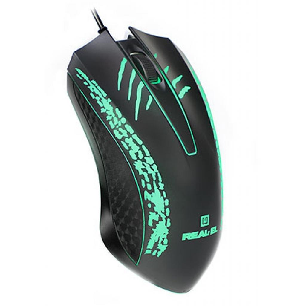 Мишка REAL-EL RM-503 Black - зображення 6