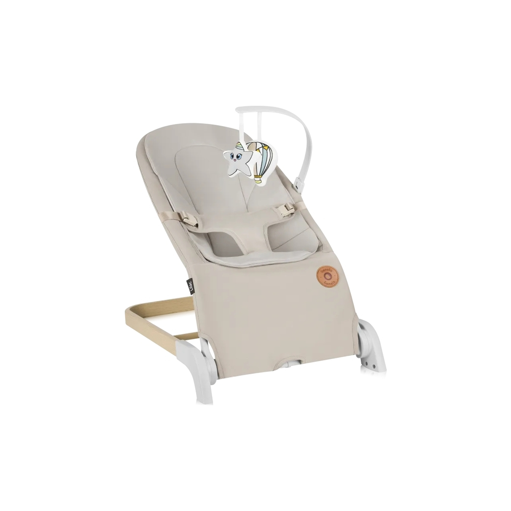 Крісло-гойдалка Lionelo LILAC BEIGE SAND (LO-LILAC BEIGE SAND) - зображення 2