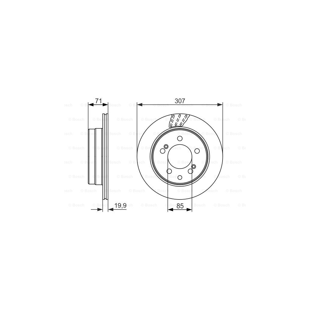 Гальмівний диск Bosch 0 986 479 665 - зображення 5