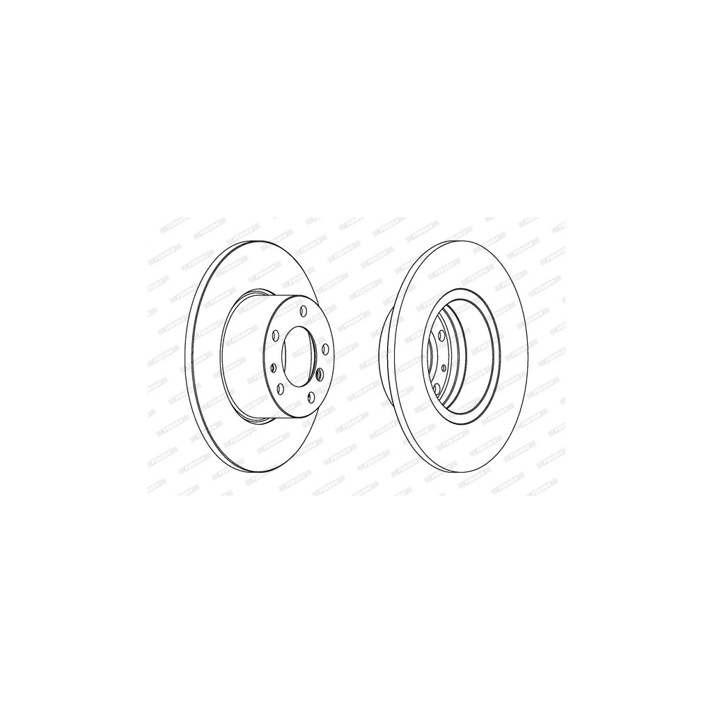 Гальмівний диск FERODO DDF210 - зображення 1