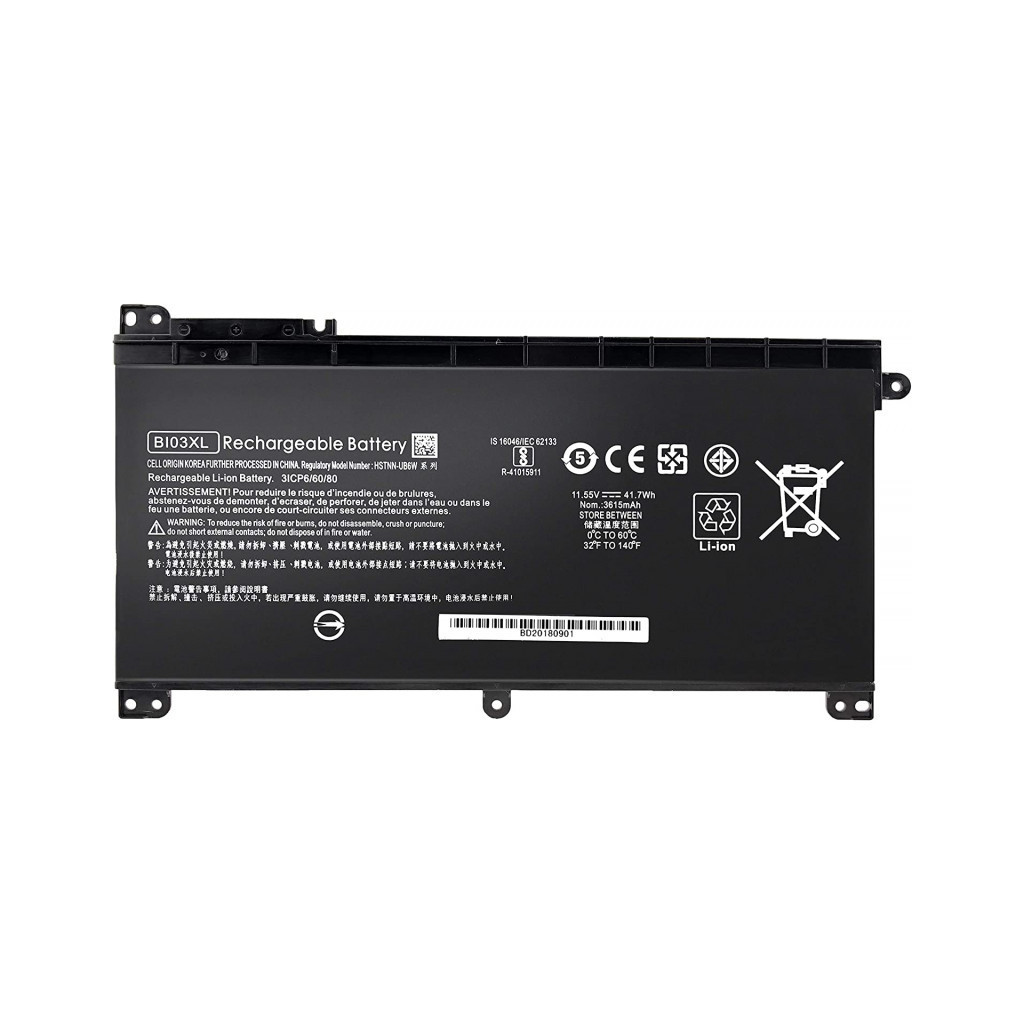 Акумулятор до ноутбука HP Stream 14-AX BI03XL, 3440mAh (41.7Wh), 3cell, 11.34V, Li-ion (A47842) - зображення 1