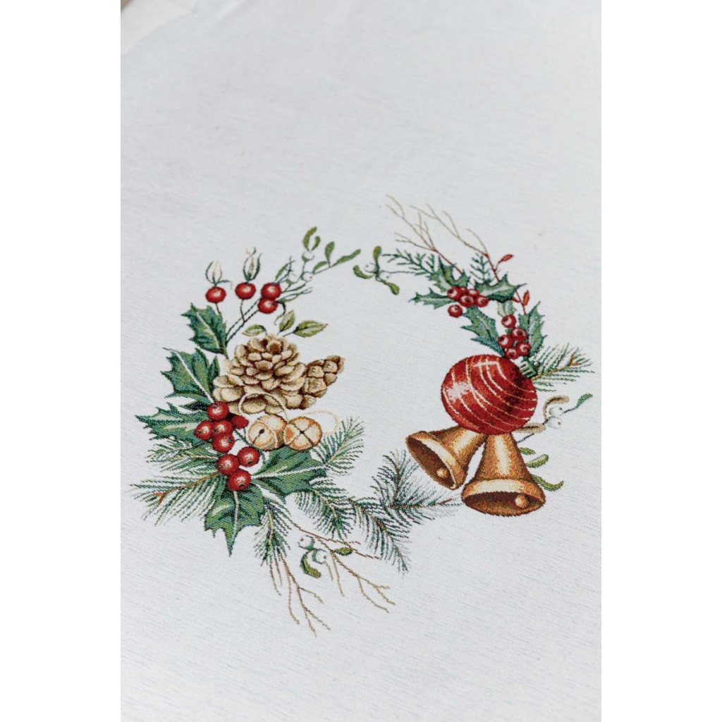 Скатертина Прованс гобеленова з велюром Зимове місто 135х180 см (4823093450462) - зображення 3