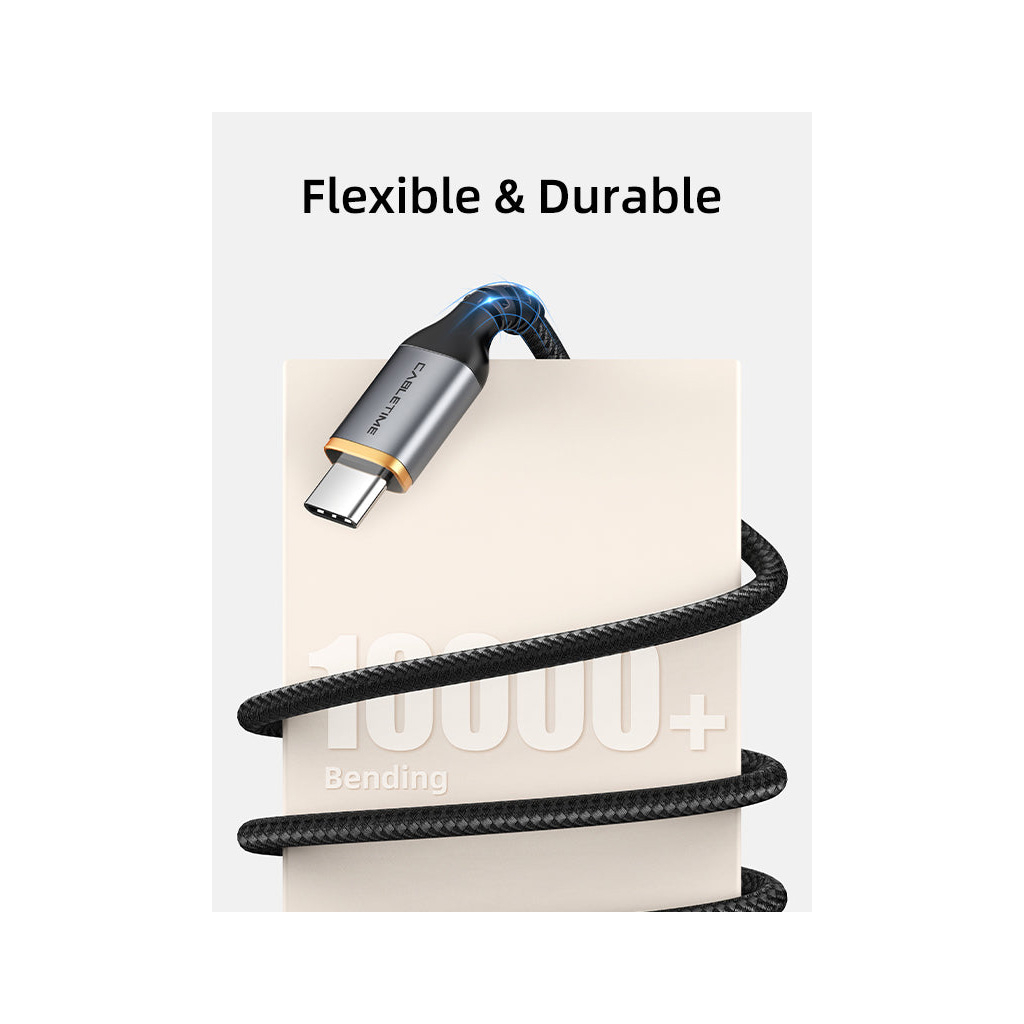 Дата кабель USB 2.0 AM to USB-C 1.5m Cabletime (CA915224) - зображення 4