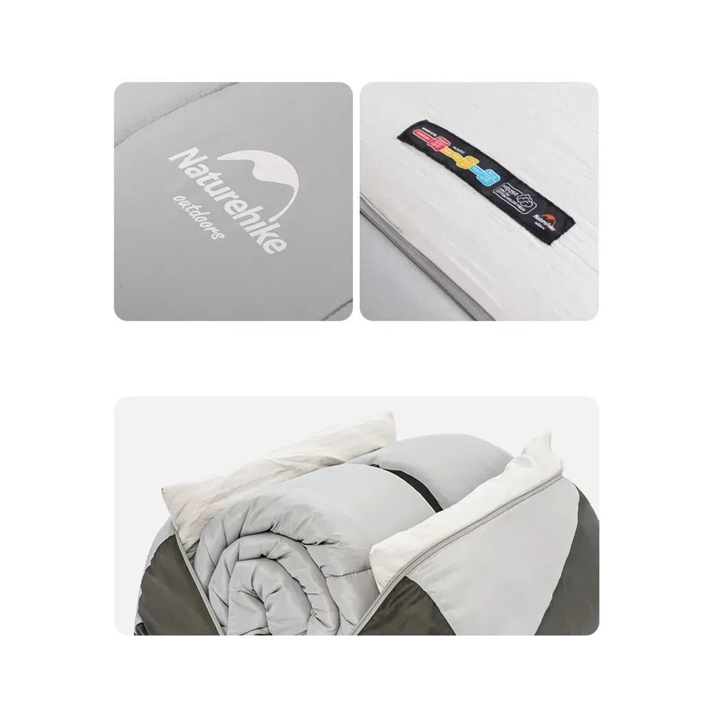 Спальний мішок Naturehike двомісний NH21MSD05, блакитний (6927595782521) - зображення 4