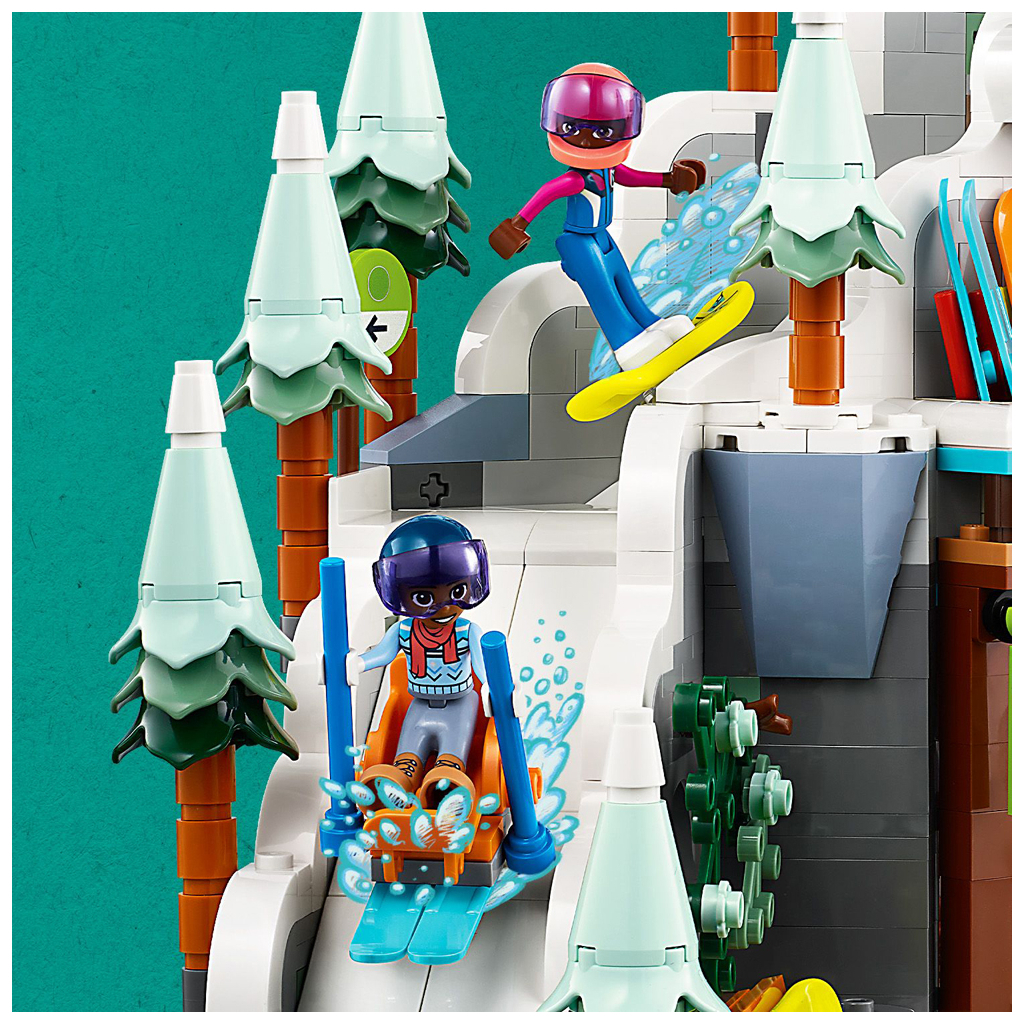 Конструктор LEGO Friends Святкова гірськолижна траса й кафе 980 деталей (41756) - зображення 8