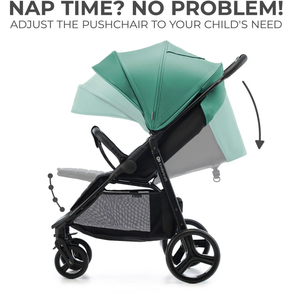 Коляска Kinderkraft Rine Juicy Green (KSRINE00GRE0000) (5902533922154) - зображення 9