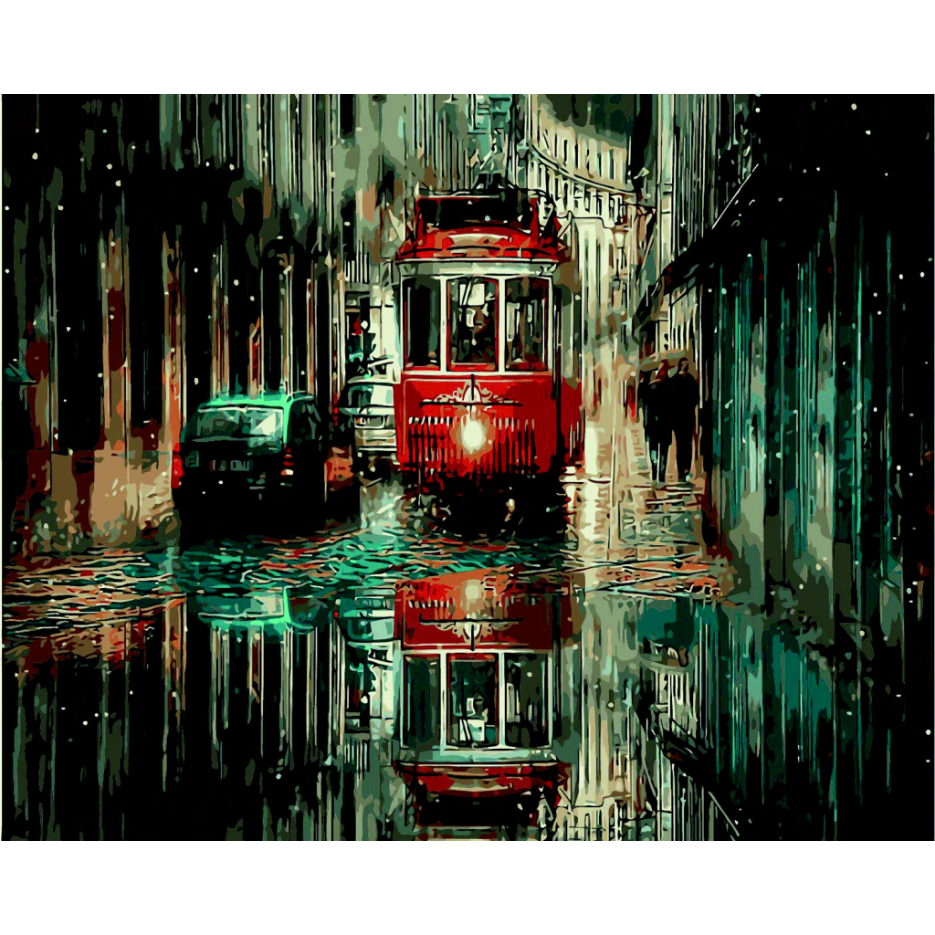 Картина по номерам ZiBi Трамвайчик 40*50 см ART Line (ZB.64186) - зображення 1
