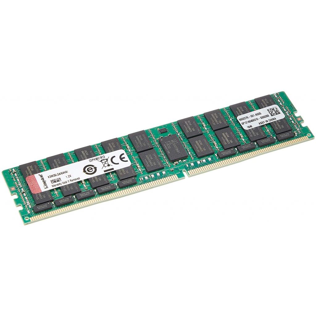 Модуль пам'яті для сервера DDR4 64GB ECC LRDIMM 2666MHz 4Rx4 1.2V CL19 Kingston (KSM26LQ4/64HAI) - изображение 1