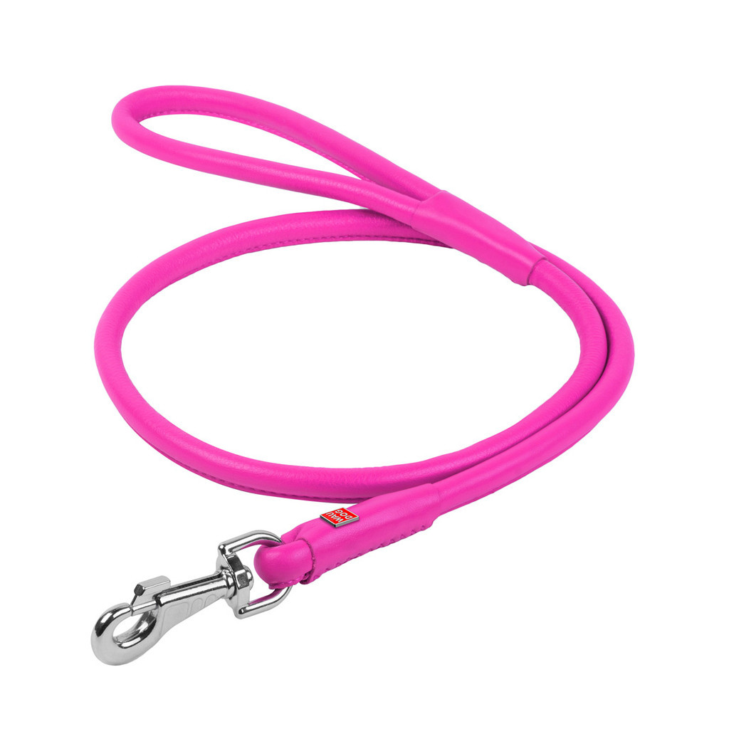 Повідець для собак WAUDOG Glamour круглий L d 13 мм Д 122 см рожевий (33797) - зображення 1