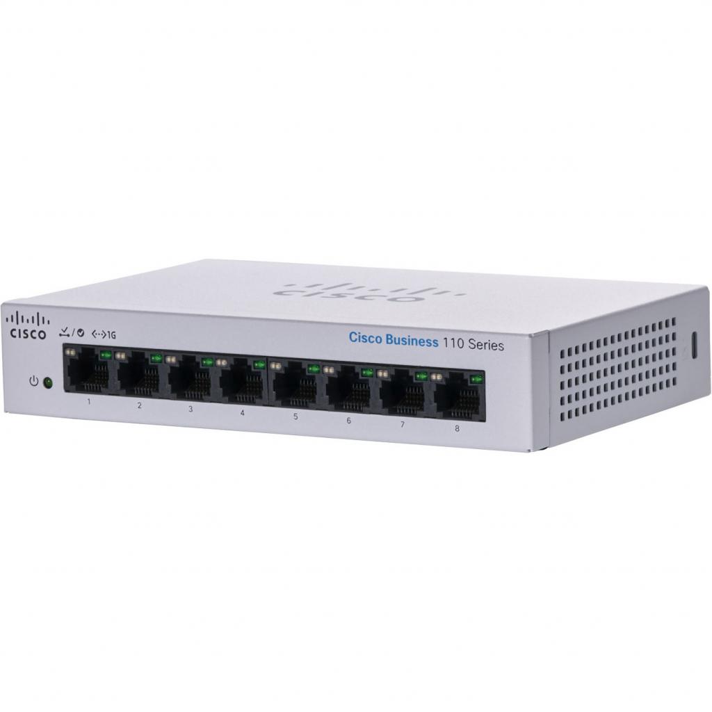 Комутатор мережевий Cisco CBS110-8T-D-EU - зображення 1