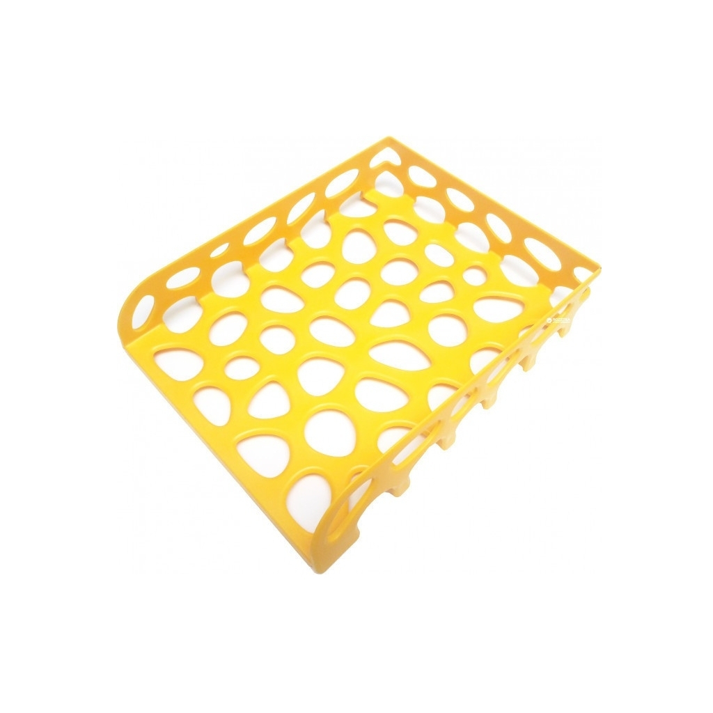 Лоток для паперів Optima горизонтальний пластик, жовтий (O36344) - зображення 1