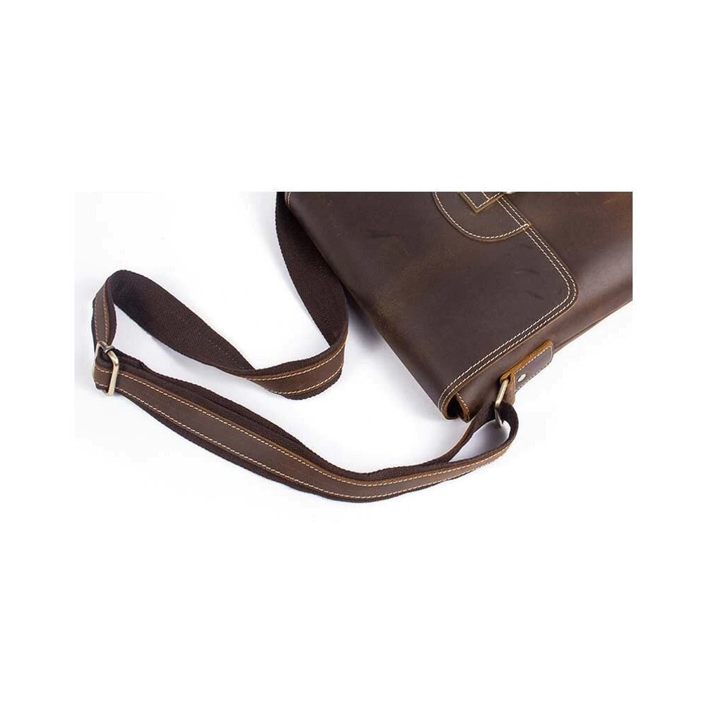 Сумка Vintage Коричнева (14675) - зображення 11