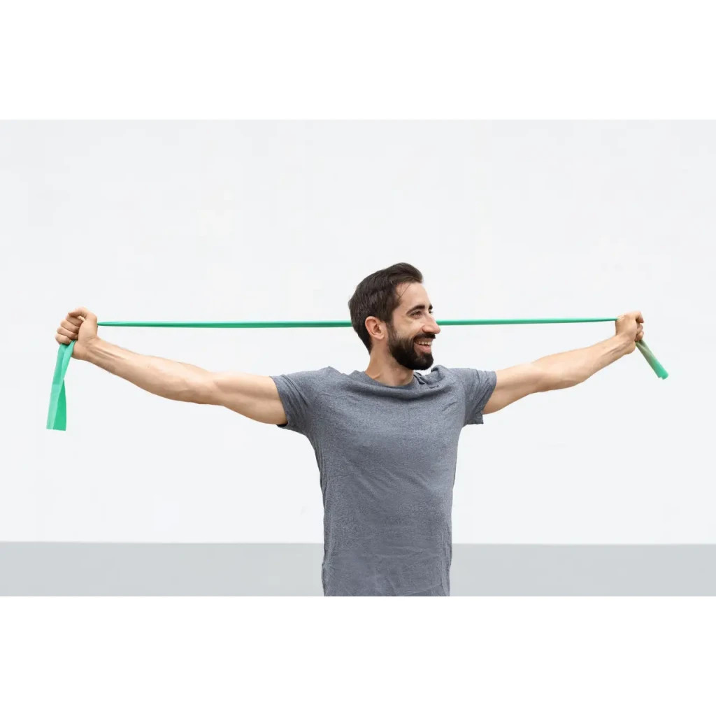 Еспандер U-Powex для фітнесу та реабілітації Fitness band 0.5мм 9.1 кг Green (UP_1007_Green) - зображення 9