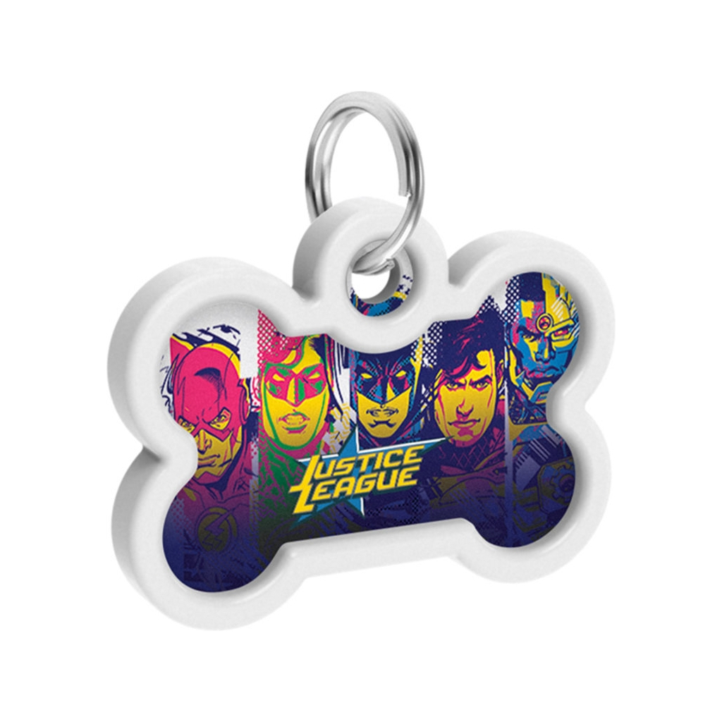 Адресник для тварин WAUDOG Smart ID з QR паспортом "Ліга справедливості", кістка 40х28 мм (0640-1015) - зображення 4