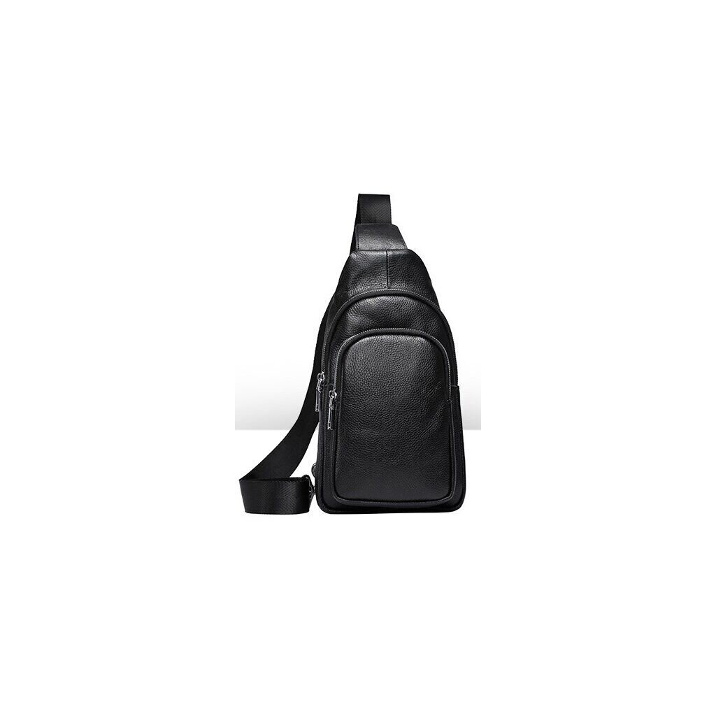 Сумка Vintage З зернистої шкіри через плече Чорна (20242) - зображення 1