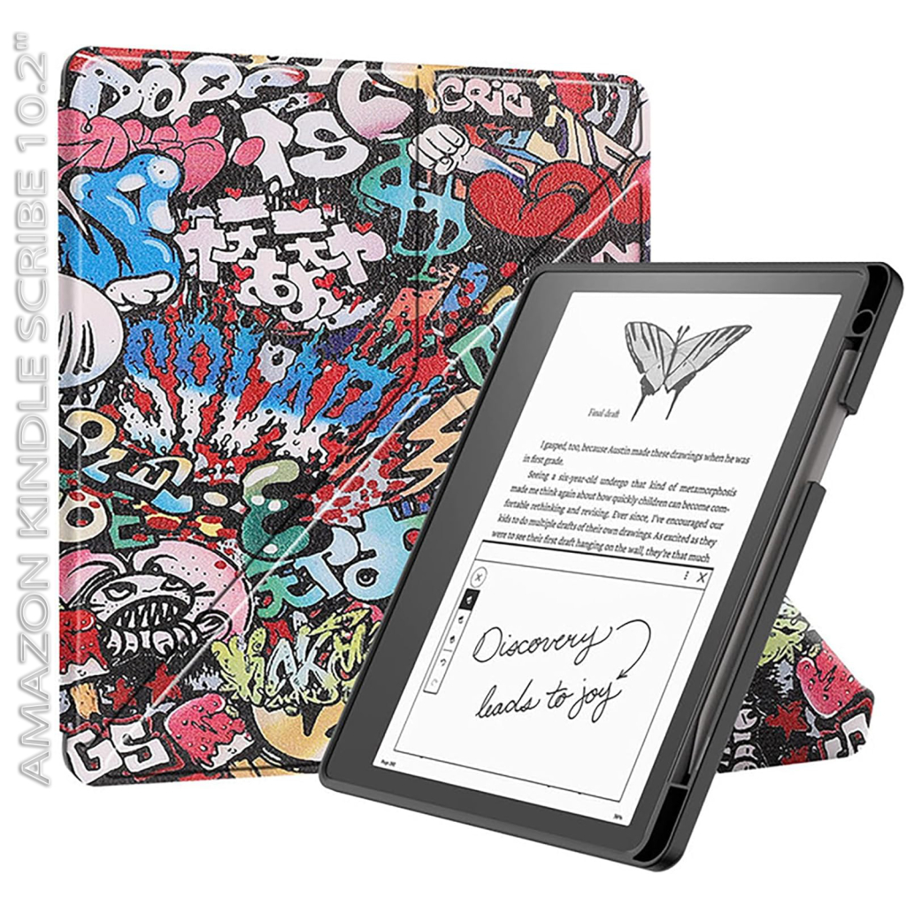 Чохол до електронної книги BeCover Ultra Slim Origami Amazon Kindle Scribe 10.2" Graffiti (712582) - зображення 1