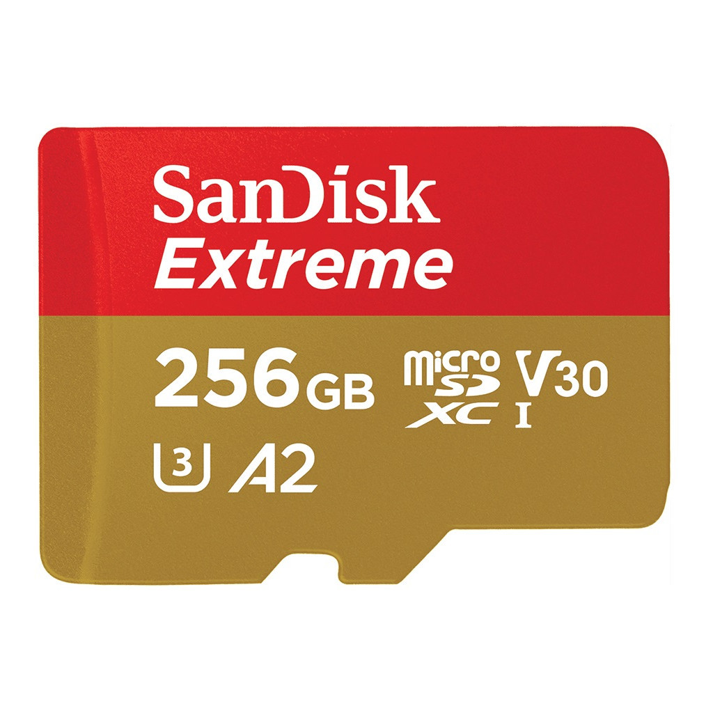 Карта пам'яті SanDisk 256GB microSD class 10 UHS-I U3 V30 Extreme (SDSQXA1-256G-GN6MN) - зображення 1