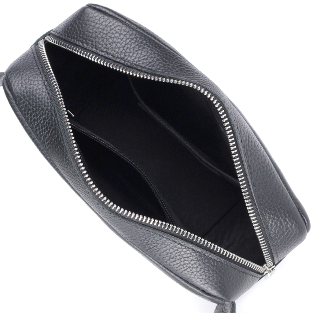 Сумка Shvigel З натуральної шкіри Чорна (22826) - зображення 7