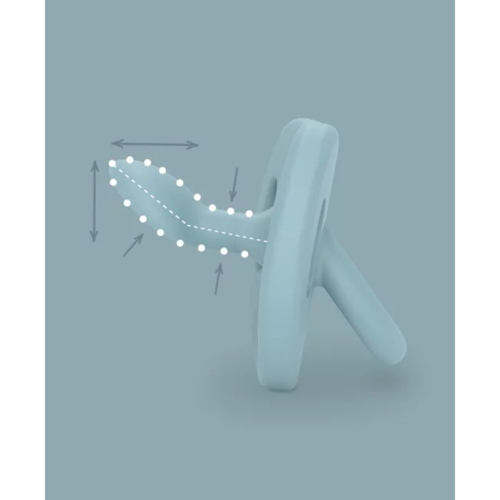 Пустушка Suavinex Colour Essence 0-6 міс, анатомічна силіконова, зелена (308084) - зображення 3