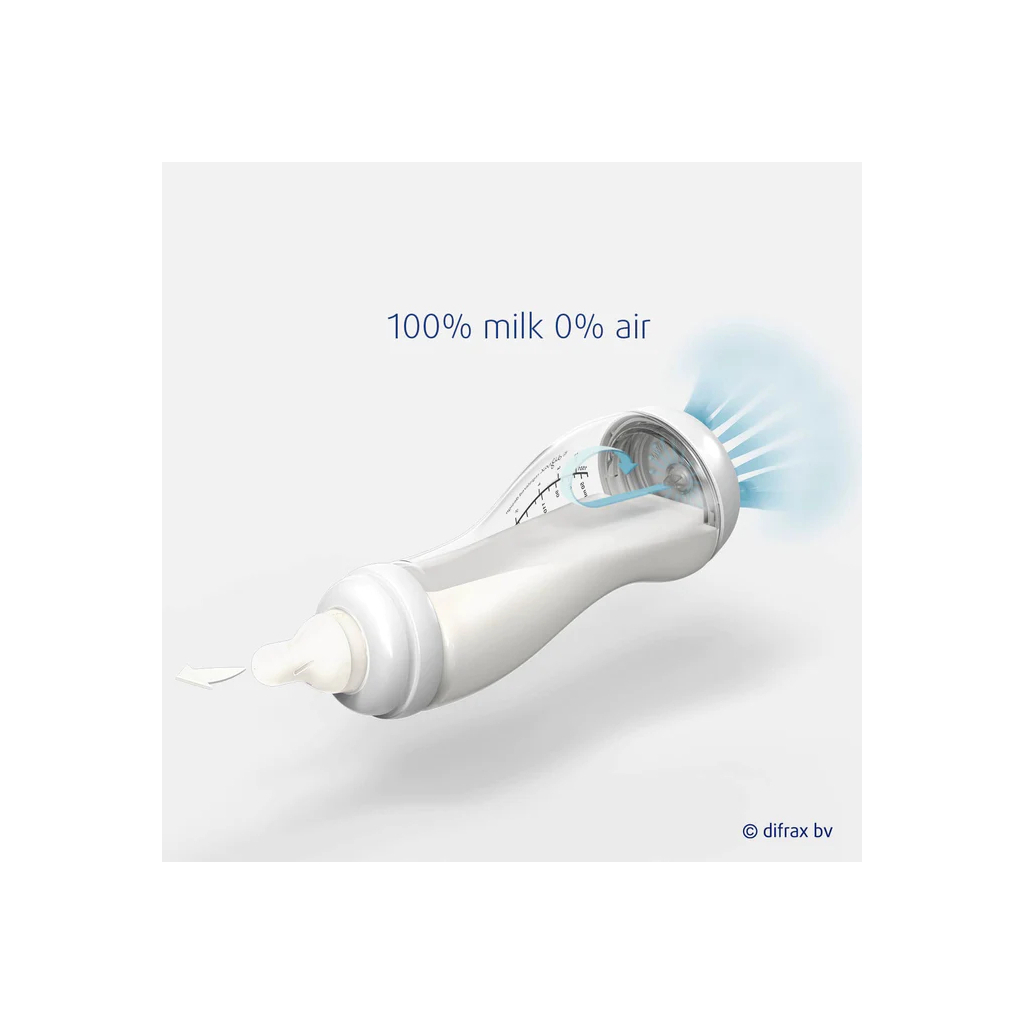 Пляшечка для годування Difrax S-bottle Natural із силіконовою соскою, 170 мл (705 Caramel) - зображення 3