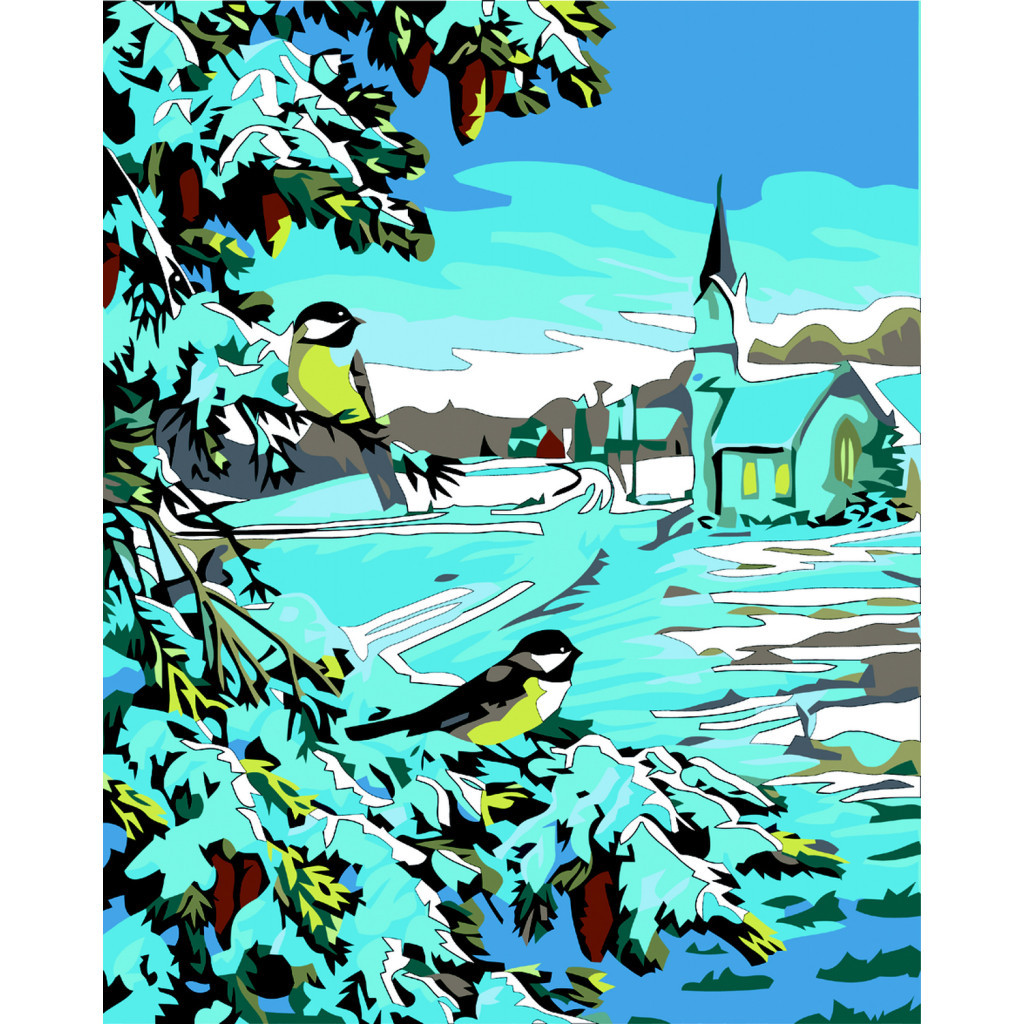 Картина по номерам ZiBi Синички 40*50, ART Line (ZB.64113) - зображення 1