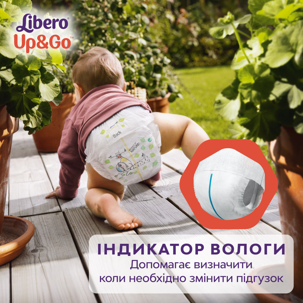 Підгузки Libero Up&Go 6 (13-20 кг) 38 шт (7322540732290) - зображення 7