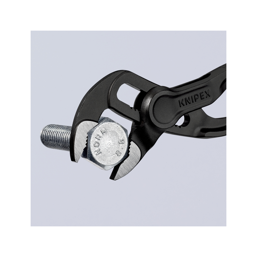 Кліщі KNIPEX COBRA XS переставні з фіксатором, 28 мм (1"), под ключ 24 мм, L-100 мм, Cr-V (87 00 100) - зображення 4