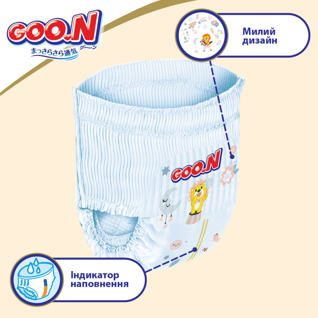 Підгузки GOO.N Premium Soft 12-20 кг розмір XL трусики 36 шт. (863229) - зображення 7