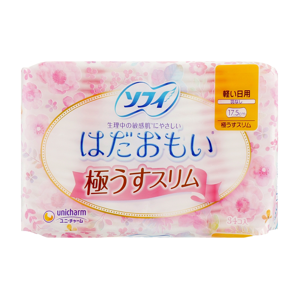 Гігієнічні прокладки Sofy Hadaomoi Ультратонкі 34 шт. (4903111307340) - зображення 1