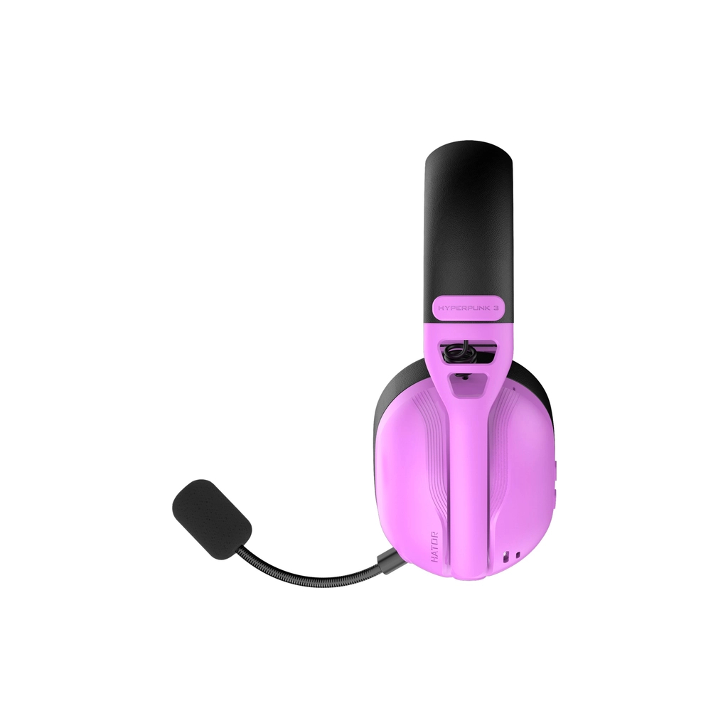Навушники Hator Hyperpunk 3 Wireless Hi-Res SyncHUB connection Cyber Violet (ESH19) - зображення 3