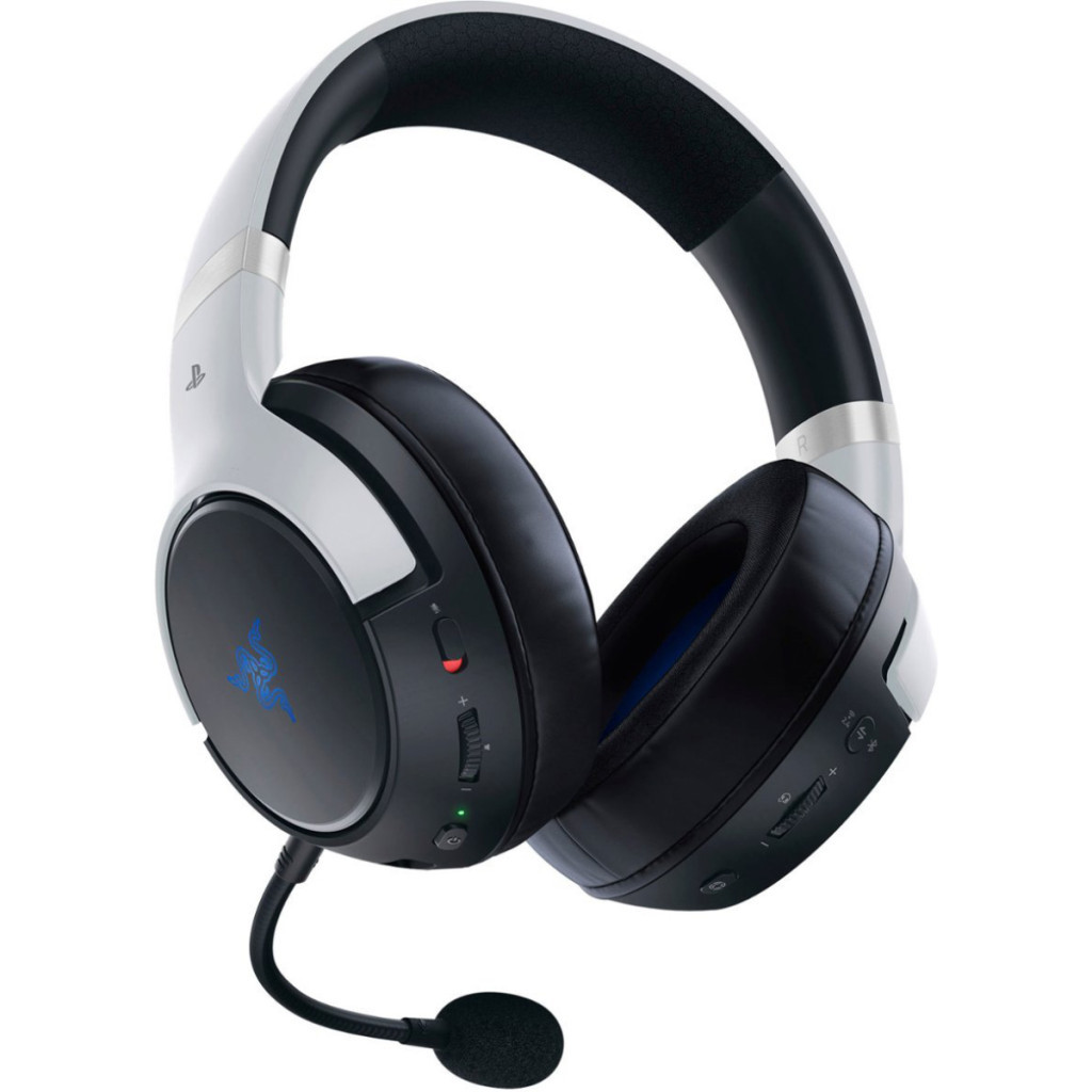 Навушники Razer Kaira Pro Hyperspeed for PS5 Bluetooth White-Black (RZ04-04030200-R3G1) - зображення 4