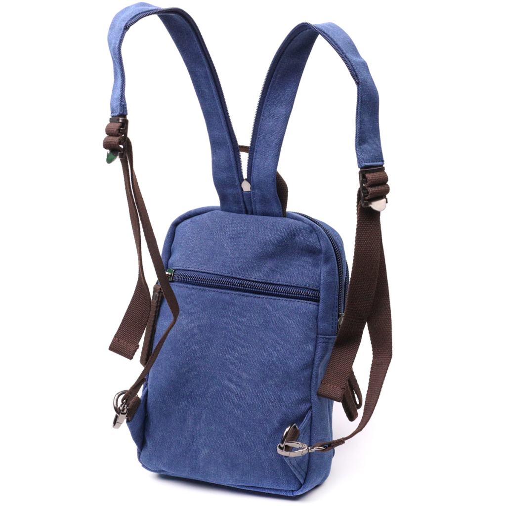 Сумка Vintage З двома відділеннями з текстилю Синя (22165) - зображення 2