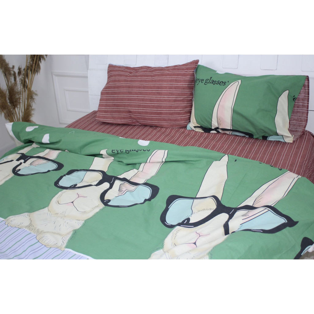 Постільна білизна MirSon Бязь Ranforce Elite 17-0570 Cool rabbit 143х210х2 (2200004682082) - зображення 4