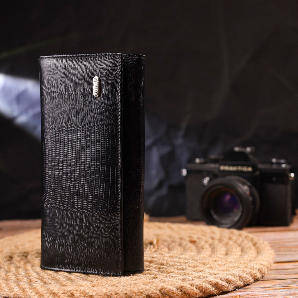 Гаманець Canpellini З натуральної шкіри Чорний (21527) - зображення 8