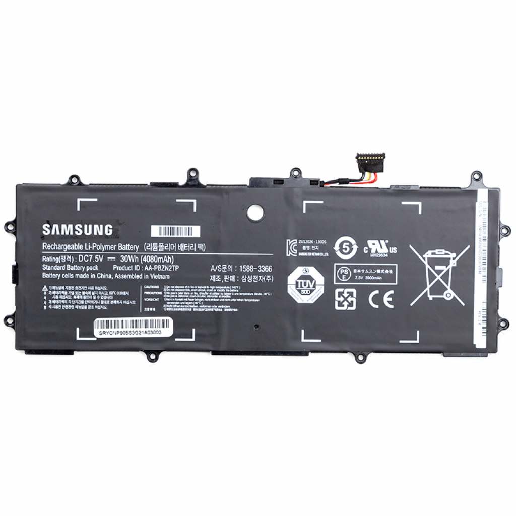 Акумулятор до ноутбука Samsung Chromebook 303C (AA-PBZN2TP) 7.5V 4080mAh (NB490097) - зображення 1